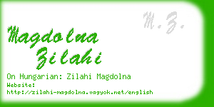 magdolna zilahi business card